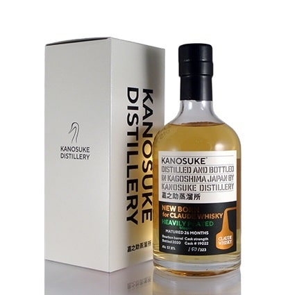 嘉之助 ニューボーン 26ヵ月 for CLAUDE WHISKY ヘヴィリーピーテド/バーボン50ppm 57.% 500ml