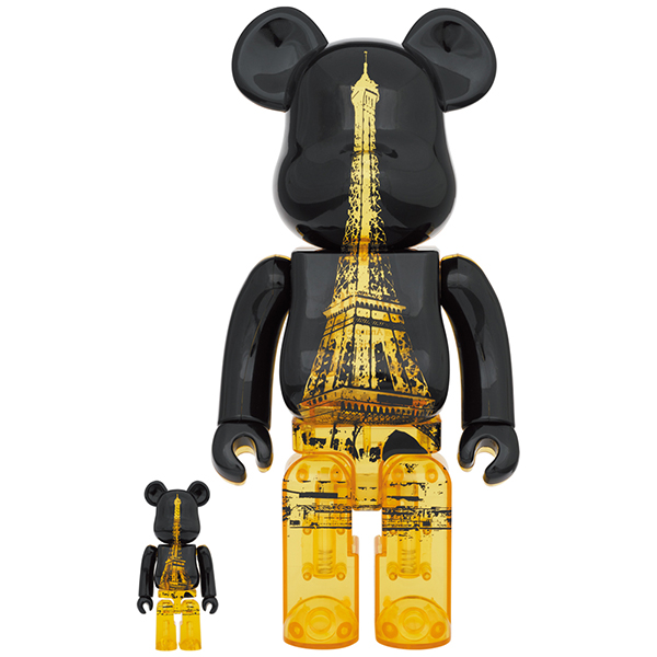 BE@RBRICK EIFFEL TOWER GOLDEN GOWN Ver. 100％ & 400％