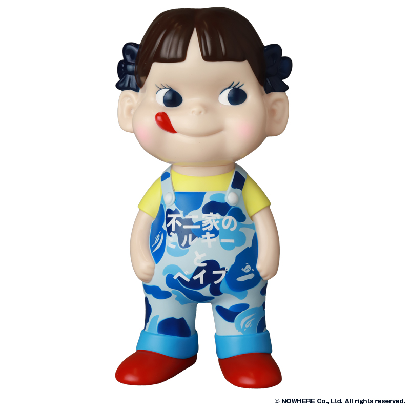 不二家ソフビコレクション BAPE® × ペコちゃん (ブルー)
