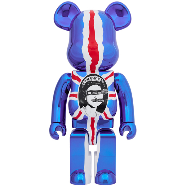 BE@RBRICK Sex Pistols “God Save The Queen” Chrome Ver. 1000％