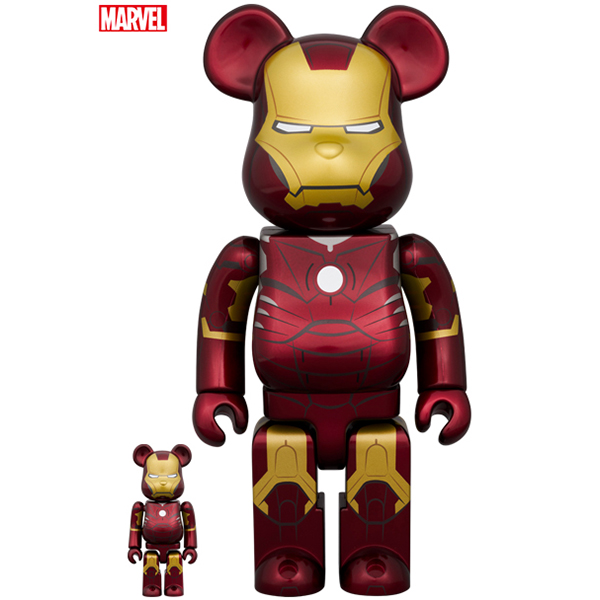 BE@RBRICK IRON MAN MARK III 100％ & 400％ / 1000%