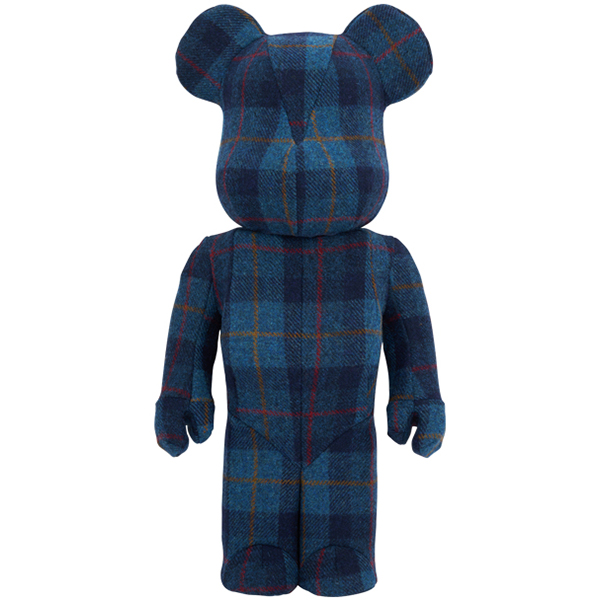 BE@RBRICK HARRIS TWEED HEBRIDES BLUE 1000％