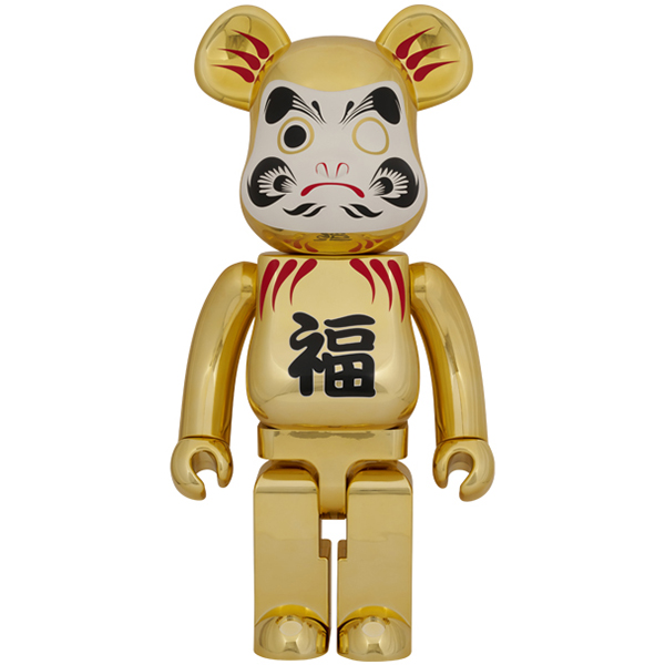 BE@RBRICK 達磨 金メッキ 1000％